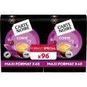 FORMAT SPECIAL CARTE NOIRE Café dosettes Corsé n°7 compatibles Senseo (les 2 paquets de dosettes) 48 48L