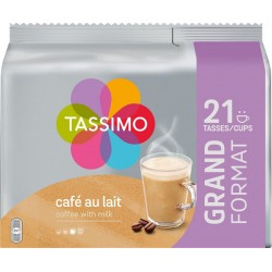 TASSIMO Café dosettes café au lait (21 dosettes)