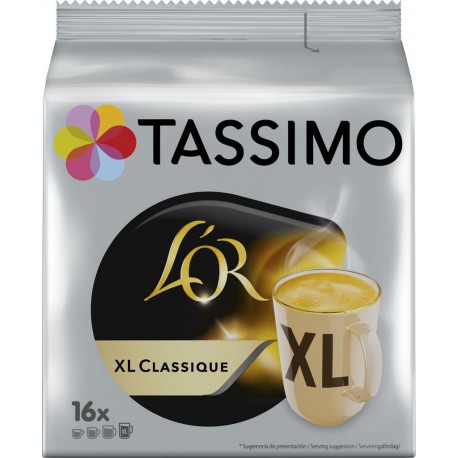 XL L OR TASSIMO XLL OR TASSIMO Café dosettes XL classique L'OR TASSIMO (16 dosettes)