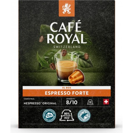 CAFE ROYAL Cafe capsules Compatibles Nespresso espresso forte n 8 8 capsules 1 1L selfdrinks