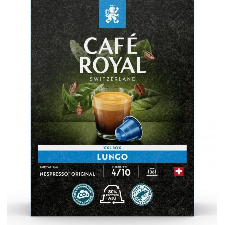 CAFE ROYAL Café capsules Compatibles Nespresso Lungo (capsules) 36 36L