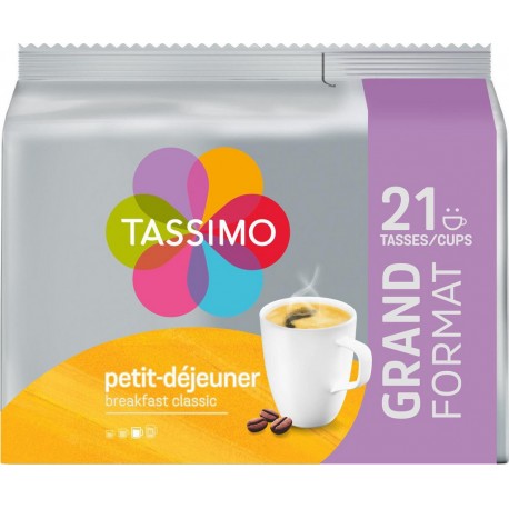 TASSIMO Café dosettes petit-déjeuner (21 dosettes)