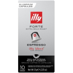 ILLY Café capsules espresso forte compatibles Nespresso (10 capsules)