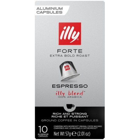 ILLY Café capsules espresso forte compatibles Nespresso (10 capsules)