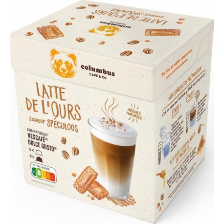 COLUMBUS CAFE Café capsules Compatibles Dolce Gusto Golden latte (12 168g -)