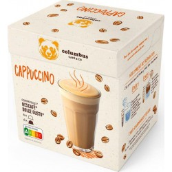 COLUMBUS Capsules de café cappuccino compatibles Nescafé et Dolce Gusto (12 capsules)