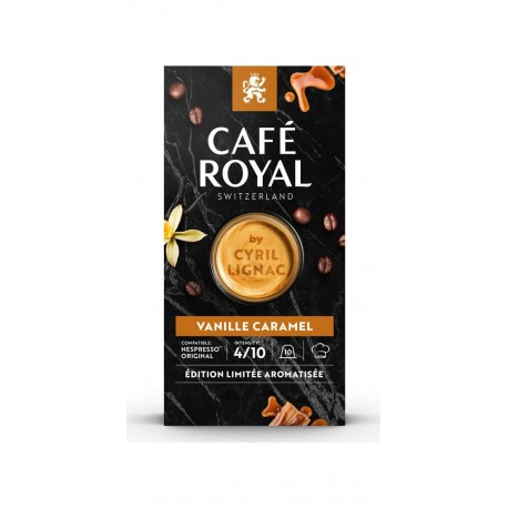 BY CYRIL LIGNAC CAFE ROYAL Café capsules Compatibles Nespresso BY CYRIL LIGNAC Vanille Caramel CAFE ROYAL (10 capsules)