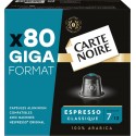 GIGA FORMAT CARTE NOIRE Café capsules Espresso Classique n°7 compatibles Nespresso (80 capsules)