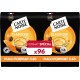 FORMAT SPECIAL CARTE NOIRE Café dosettes Classique n°5 compatibles Senseo (les 2 paquets de dosettes) 48 48L