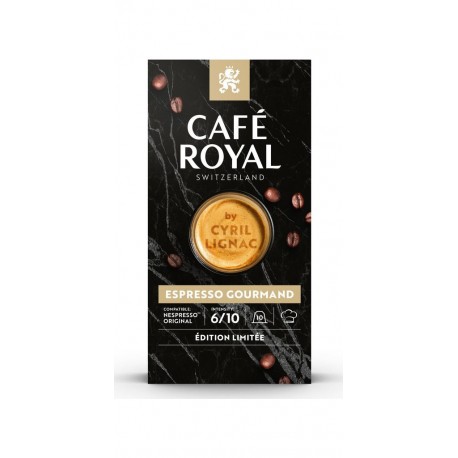 CAFE ROYAL Café capsules Compatibles Nespresso gourmand (capsules) 10 10L