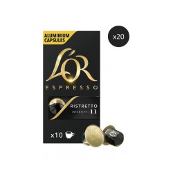 L OR ESPRESSO Café Capsules Ristretto Intensité 11 Compatibles Nespresso L'OR ESPRESSO (lot de 20 boîtes de 10) CAPSULES L