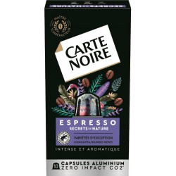 CARTE NOIRE Café capsules Secrets de Nature compatibles Nespresso (10 capsules)