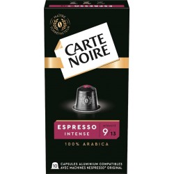 CARTE NOIRE Café capsules Espresso Intense n°9 compatibles Nespresso (10 capsules)