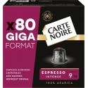 GIGA FORMAT CARTE NOIRE Café capsules Espresso Intense n°9 compatibles Nespresso (80 capsules)