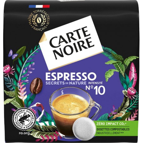 CARTE NOIRE Café dosettes Secrets de Nature compatibles Senseo (32 dosettes)