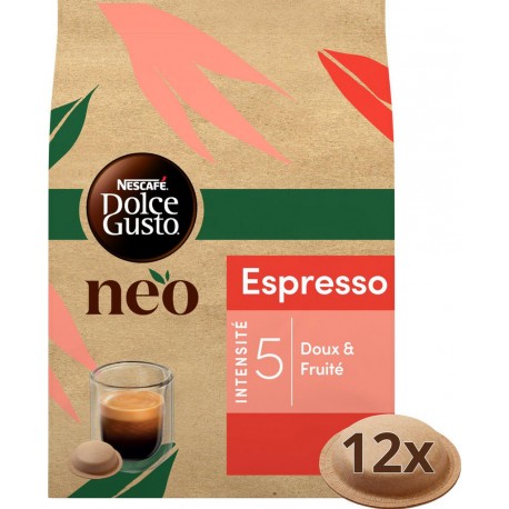 NEO NESCAFE DOLCE GUSTO NEO Café dosettes Compatibles Dolce Gusto NEO espresso intensité 5 NESCAFE DOLCE GUSTO NEO (12 dosettes)