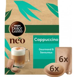 NEO NESCAFE DOLCE GUSTO NEO Café dosettes Compatibles Dolce Gusto NEO cappuccino NESCAFE DOLCE GUSTO NEO (6 dosettes et de 6 sac