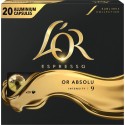 L OR Café capsules or absolu intensité 9 compatibles Nespresso L'OR (capsules) 20 20L