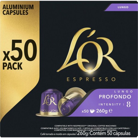 L OR Café capsules lungo compatibles Nespresso L'OR (capsules) 50 50L