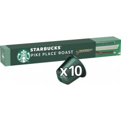 STARBUCKS Café capsules Compatible Nespresso Pike Place Roast intensité 7 By Nespresso 10 capsules