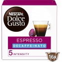 NESCAFE DOLCE GUSTO Café capsules Compatible Dolce Gusto espresso déca intensité 5 (16 capsules)