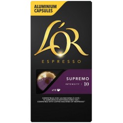 L OR Café capsules supremo intensité 10 compatibles L'OR (10 capsules) NESPRESSO L