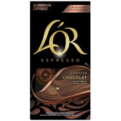 L OR ESPRESSO Café capsules Compatibles Nespresso saveur chocolat L'OR ESPRESSO (capsules) 10 10L