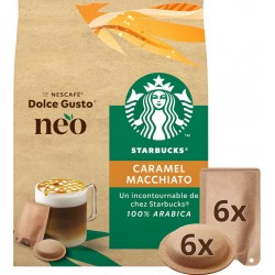 NEO NESCAFE DOLCE GUSTO NEO Café dosettes Compatibles Dolce Gusto NEO caramel macchiato 100% arabica NESCAFE DOLCE GUSTO NEO (6