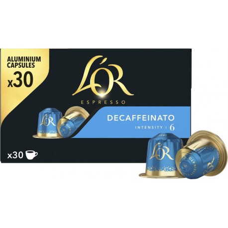 L OR ESPRESSO Café capsule décaffeinato compatible Nespresso L'OR ESPRESSO 30 30L