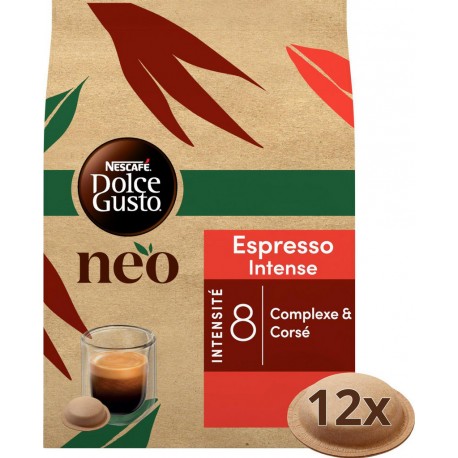 NEO NESCAFE DOLCE GUSTO NEO Café dosettes compatible Dolce Gusto NEO Espresso Intense NESCAFE DOLCE GUSTO NEO (12 capsules)