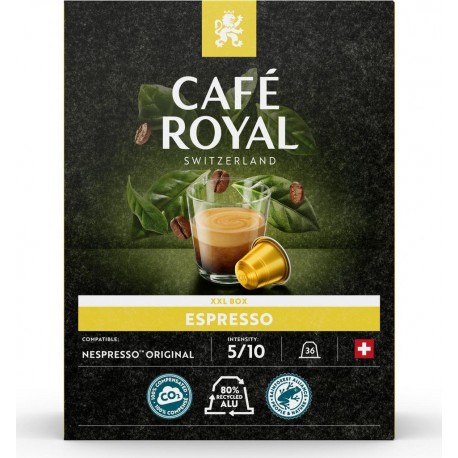 CAFE ROYAL Café capsules Compatibles Nespresso Espresso (capsules) 36 36L