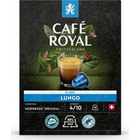 CAFE ROYAL Café capsules Compatibles Nespresso lungo n°4 (capsules) 18 18L