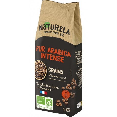 NATURELA Café Grains Intense Pur arabica 1kg