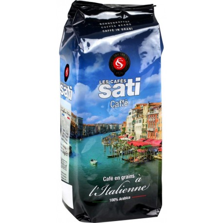 CAFE SATI Café en grains à lItalienne le paquet d'1Kg