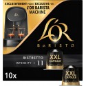 Café capsules XXL double ristretto L'OR BARISTA (x10 capsules)