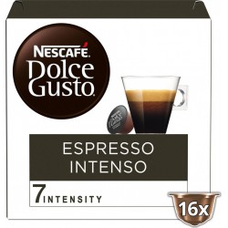 NESCAFE DOLCE GUSTO Café capsules Compatible Dolce Gusto espresso intenso intensité 7 (16 capsules)