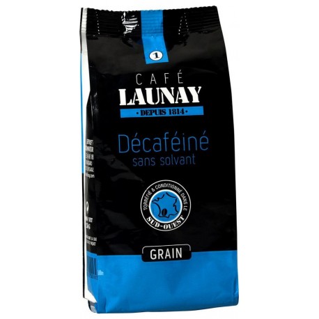 CAFE LAUNAY Café en grains décaféiné 250g