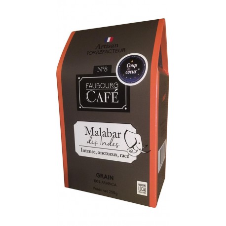 FAUBOURG CAFE Café en grains Malabar des Indes 250g