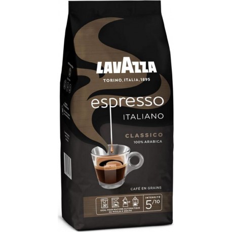 LAVAZZA Café en grains Espresso Italiano 100% arabica 500g