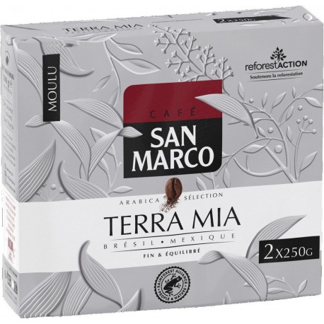 SAN MARCO Café moulu (les 2 boîtes de 250g)