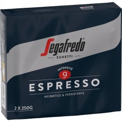 SEGAFREDO Café Espresso ZANETTI (lot de 2 sachets de 250g)