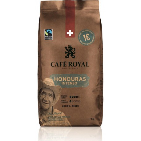 CAFE ROYAL Café en grains Honduras Intenso 1KG 1L