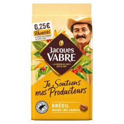 JACQUES VABRE Café en grains du brésil 400G 400L