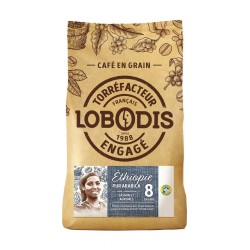 LOBODIS Café en grains Ethiopie 500g