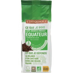 ETHIQUABLE Café moulu pur arabica Equateur Bio (500 g)