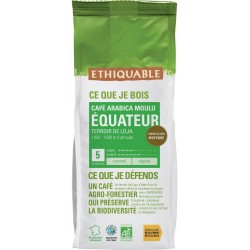 ETHIQUABLE Café moulu pur arabica Equateur Bio (250 g)