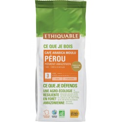 ETHIQUABLE Café moulu pur arabica Pérou Bio (250 g)