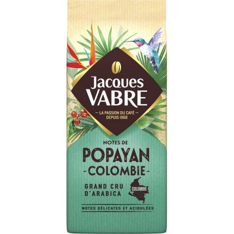 JACQUES VABRE Café moulu Popayan Colombie 100% arabica 250g