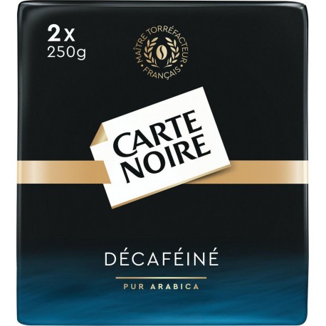 CARTE NOIRE Café moulu Décaféiné 100% arabica (les 2 paquets de 250 g)