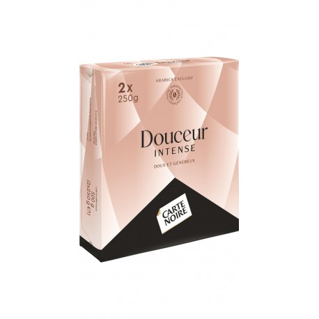 CARTE NOIRE Café moulu Douceur Intense 100% arabica (les 2 paquets de 250 g)